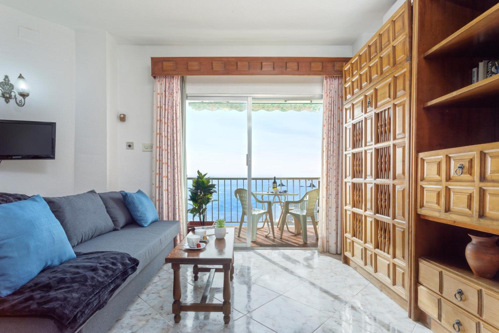 1004 - Beachfront Apartment On El Paseo, 4 Pers - Air Conditionning - Wi-Fi - Smart Tv Almuñécar Exterior foto