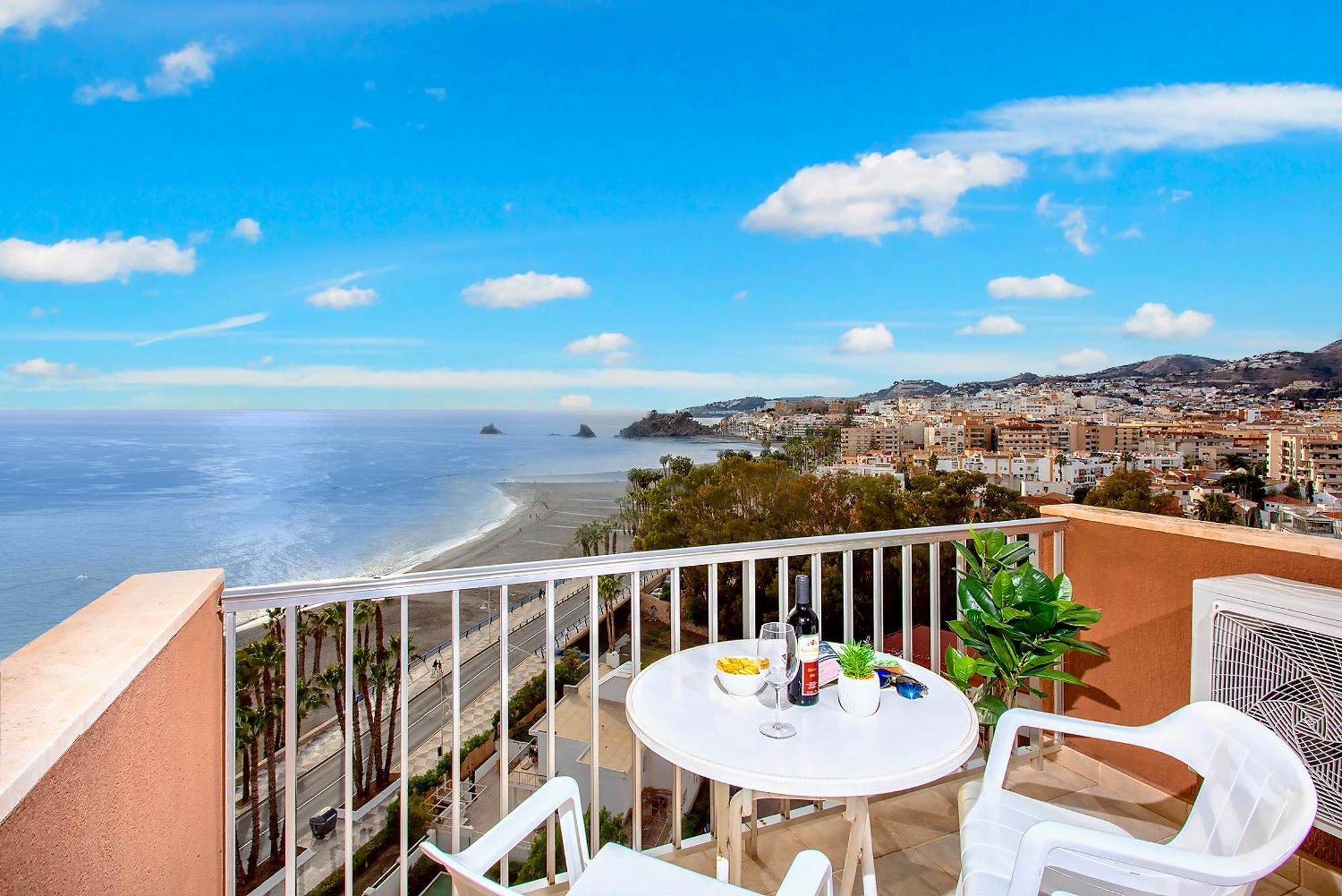 1004 - Beachfront Apartment On El Paseo, 4 Pers - Air Conditionning - Wi-Fi - Smart Tv Almuñécar Exterior foto